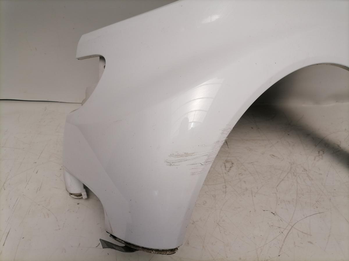 Smart Fortwo 451 ED3 original Kotfl&uuml;gel Sto&szlig;stangenecke vorn links EAZ Wei&szlig; Bj.2013